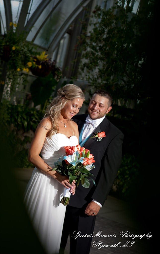 Jennifer & Eric at Belle Isle Conservatory Detroit MI wedding photography