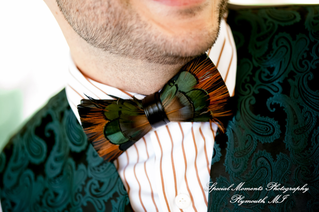 Sydney & John at Ford Field Park Bridge Dearborn MI wedding photography