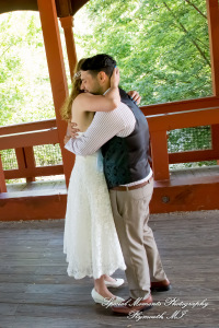 Sydney & John at Ford Field Park Bridge Dearborn MI wedding photography