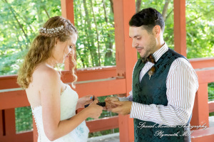 Sydney & John at Ford Field Park Bridge Dearborn MI wedding photography