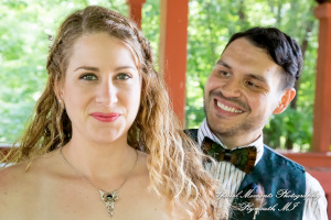 Sydney & John at Ford Field Park Bridge Dearborn MI wedding photography