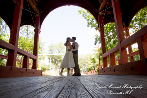 Sydney & John at Ford Field Park Bridge Dearborn MI wedding photography