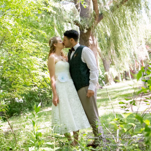Sydney & John at Ford Field Park Bridge Dearborn MI wedding photography