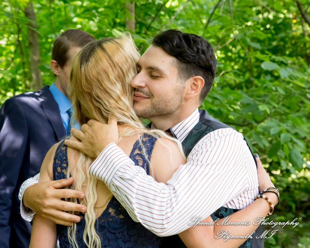 Sydney & John at Ford Field Park Bridge Dearborn MI wedding photography