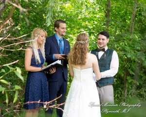 Sydney & John at Ford Field Park Bridge Dearborn MI wedding photography