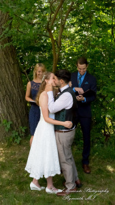 Sydney & John at Ford Field Park Bridge Dearborn MI wedding photography