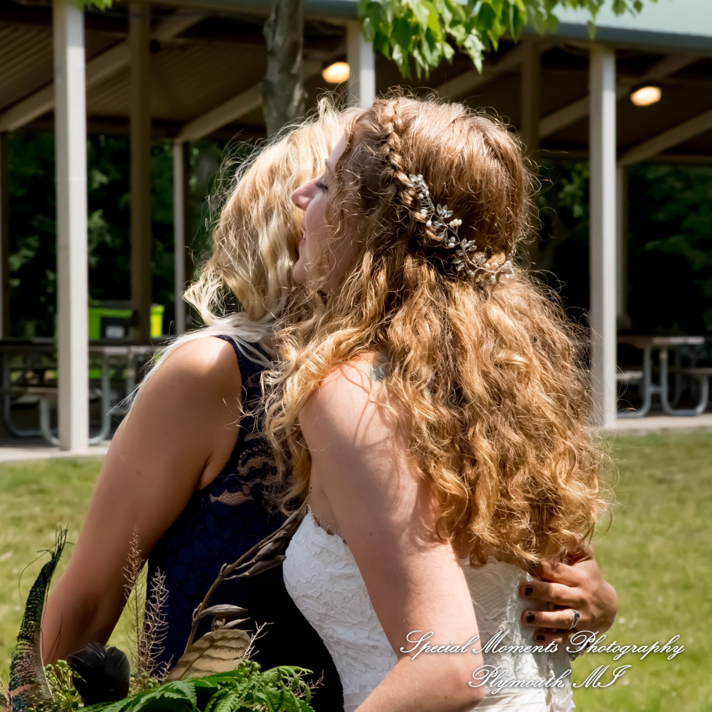Sydney & John at Ford Field Park Bridge Dearborn MI wedding photography