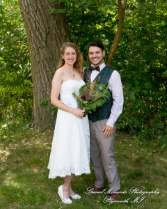 Sydney & John at Ford Field Park Bridge Dearborn MI wedding photography