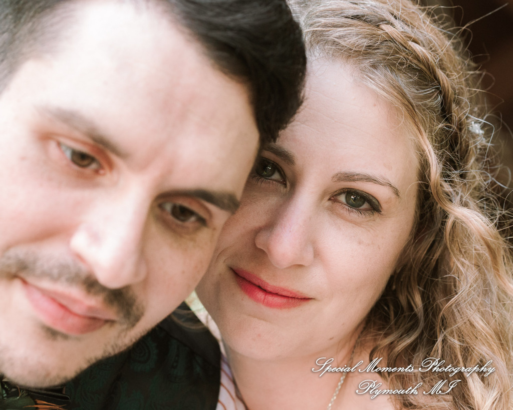 Sydney & John at Ford Field Park Bridge Dearborn MI wedding photography