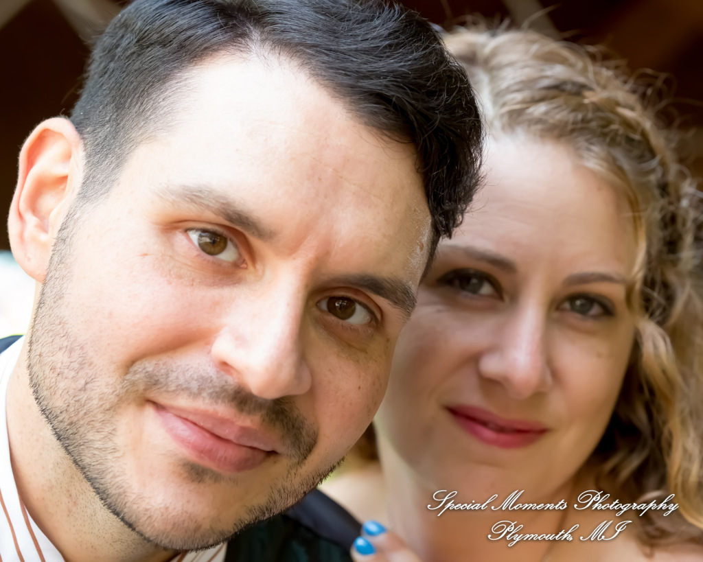 Sydney & John at Ford Field Park Bridge Dearborn MI wedding photography