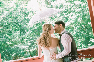 Sydney & John at Ford Field Park Bridge Dearborn MI wedding photography