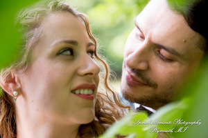 Sydney & John at Ford Field Park Bridge Dearborn MI wedding photography