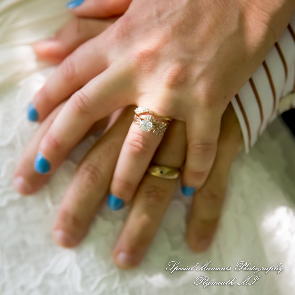 Sydney & John at Ford Field Park Bridge Dearborn MI wedding photography