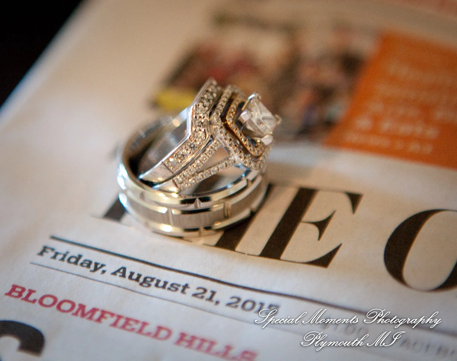 Canterbury Castle Lake Orion MI wedding photograph