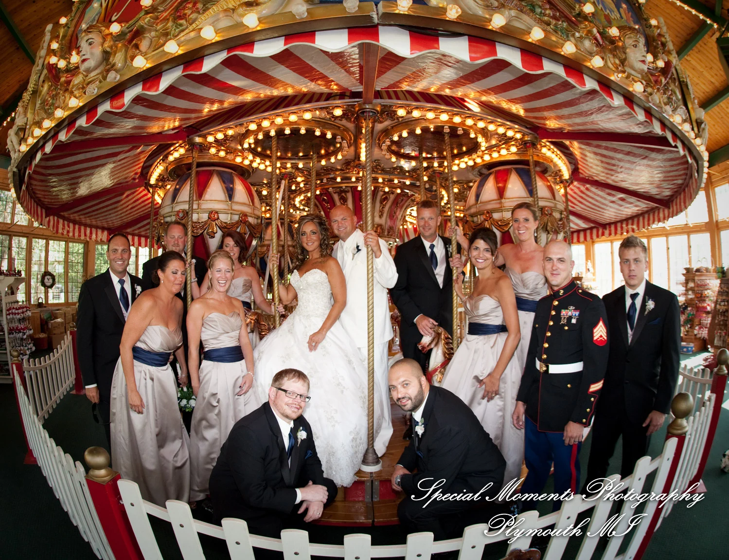 Canterbury Castle Lake Orion MI wedding photograph