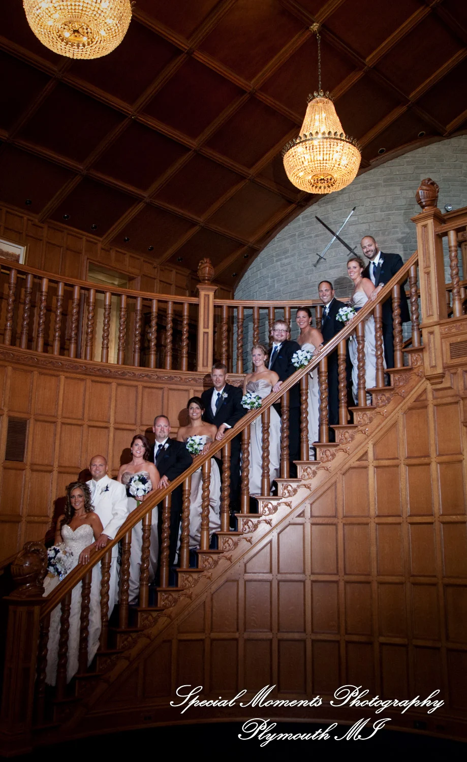Canterbury Castle Lake Orion MI wedding photograph