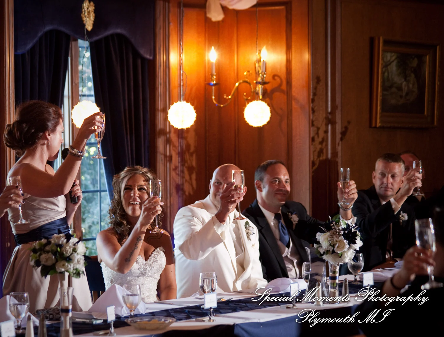 Canterbury Castle Lake Orion MI wedding photograph