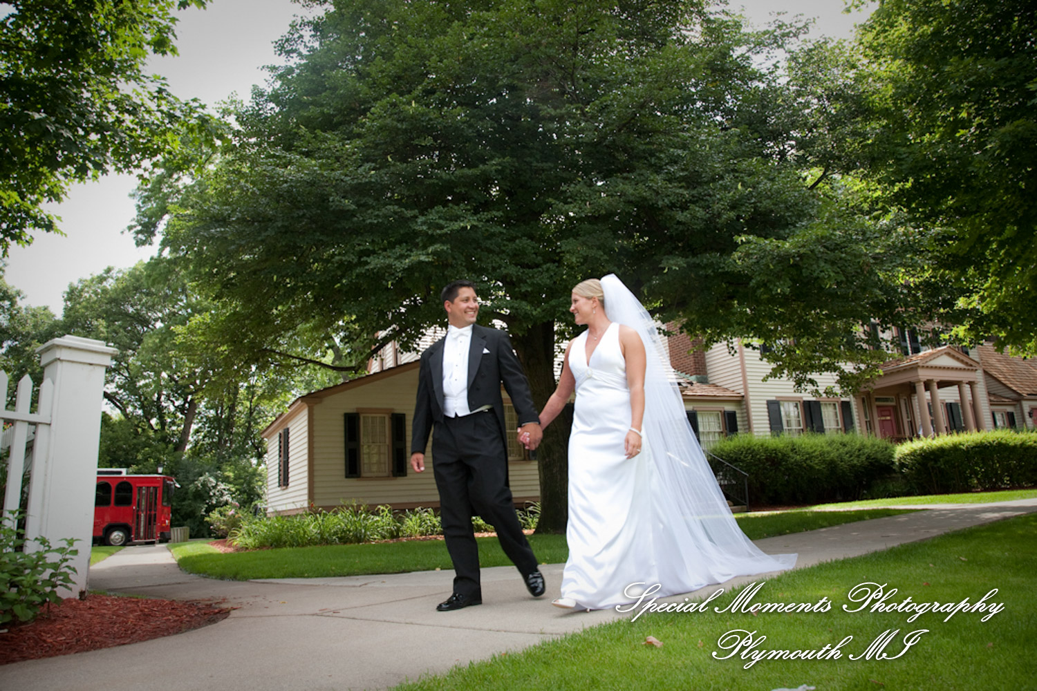Chris & Shanyn at Martha-Mary Chapel Greenfield Village Dearborn MI wedding photograph