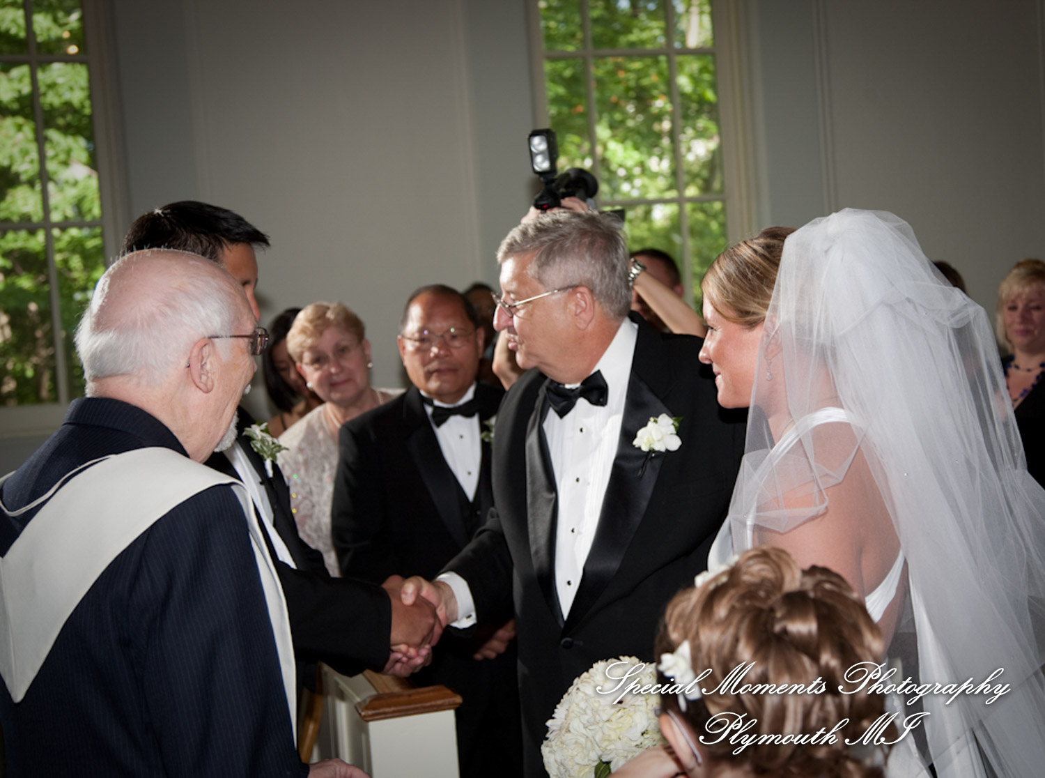 Chris & Shanyn at Martha-Mary Chapel Greenfield Village Dearborn MI wedding photograph