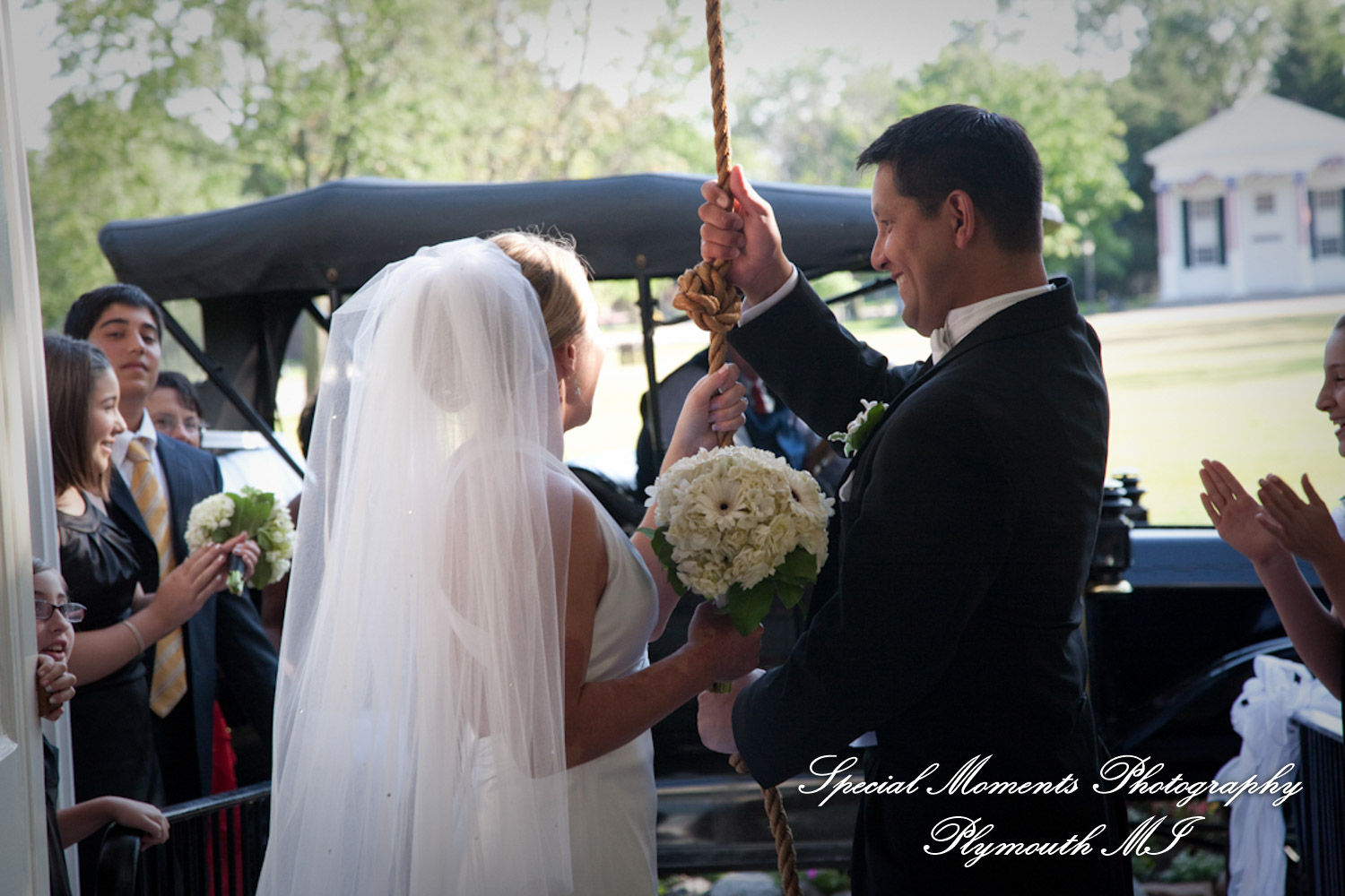Chris & Shanyn at Martha-Mary Chapel Greenfield Village Dearborn MI wedding photograph
