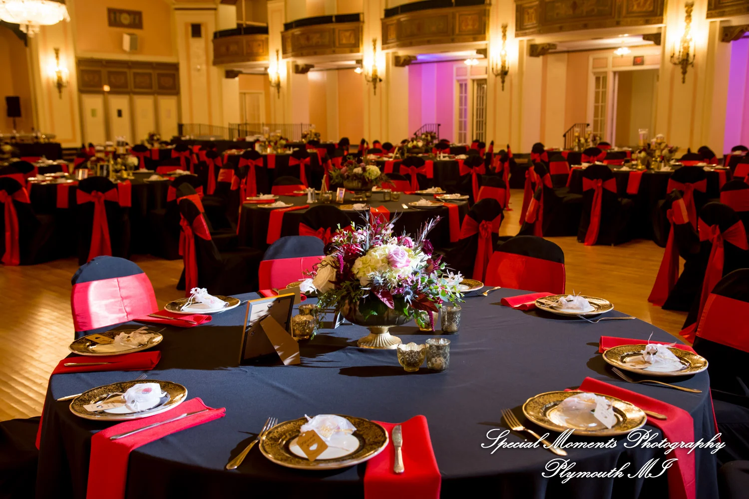 Masonic Temple Detroit MI wedding photograph