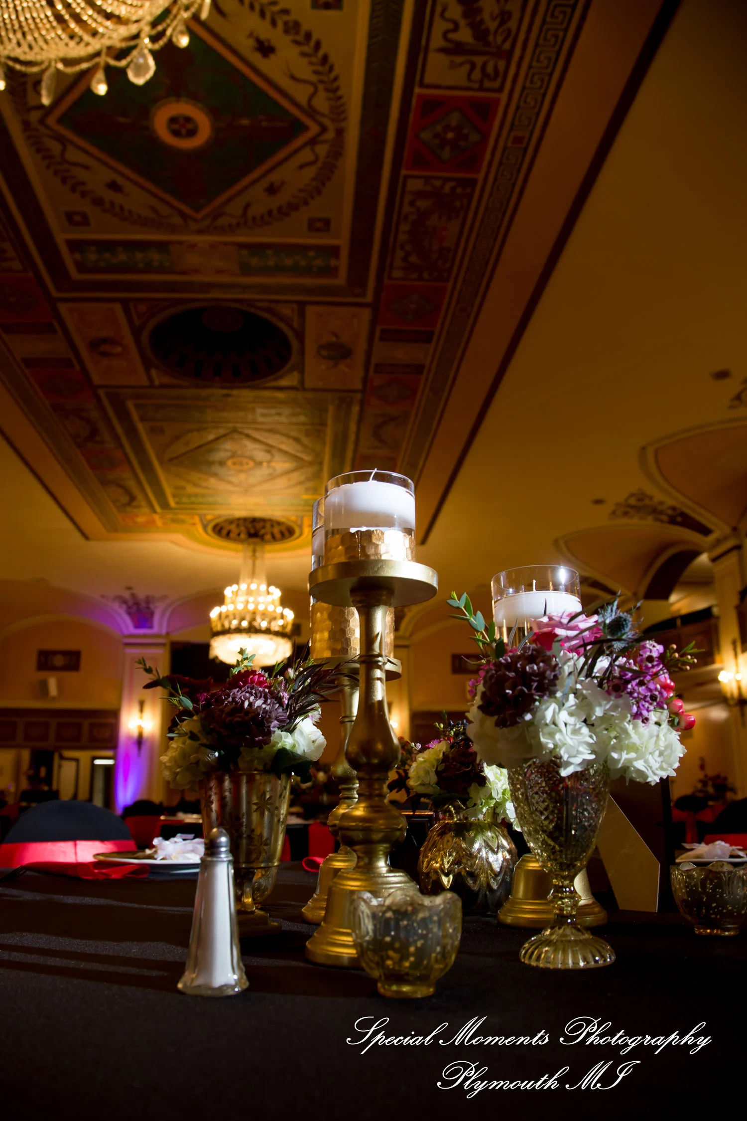 Masonic Temple Detroit MI wedding photograph