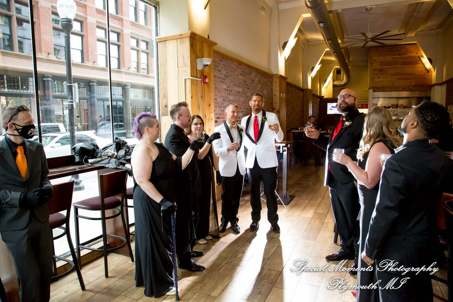 Masonic Temple Detroit MI wedding photograph