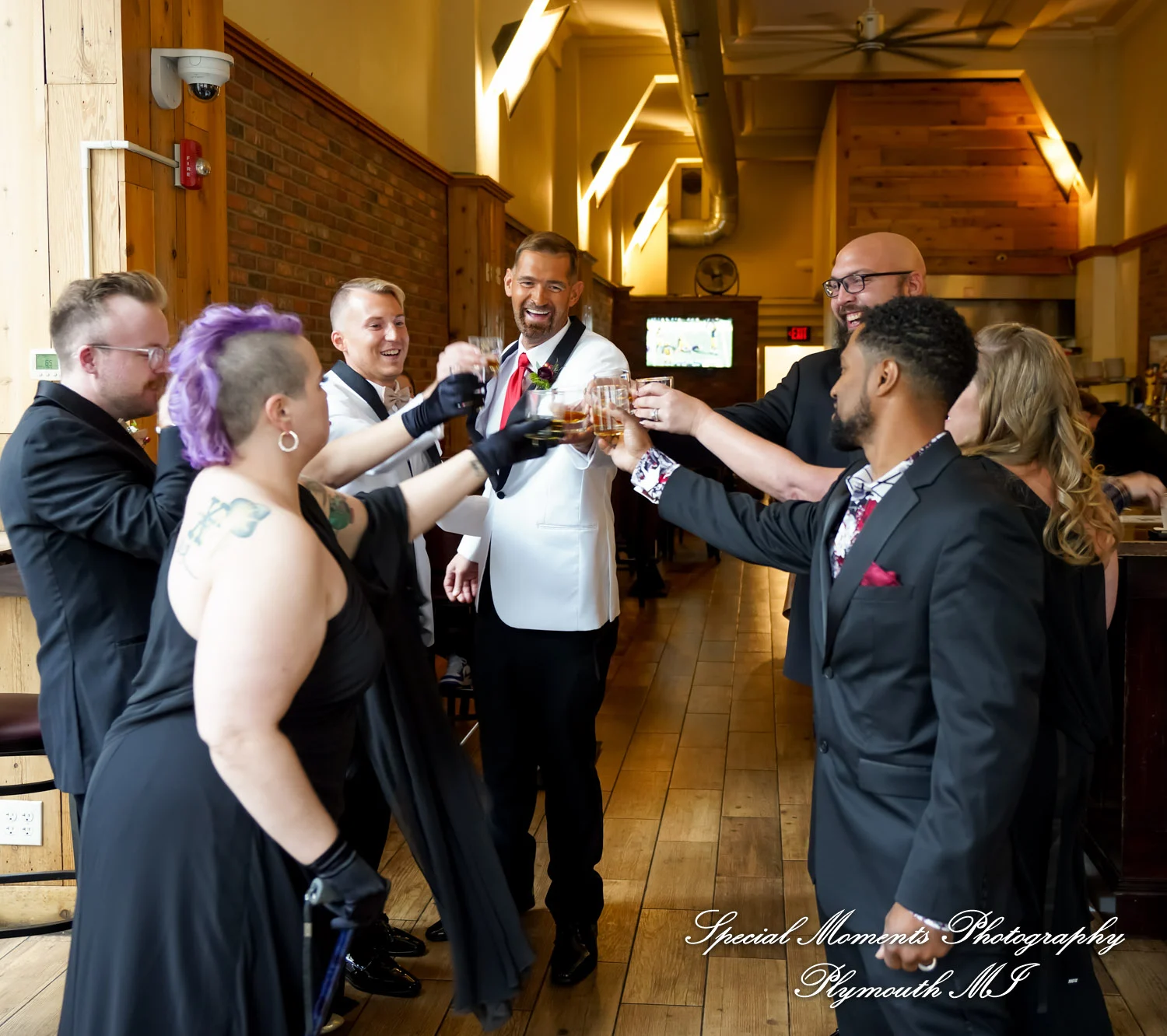 Masonic Temple Detroit MI wedding photograph