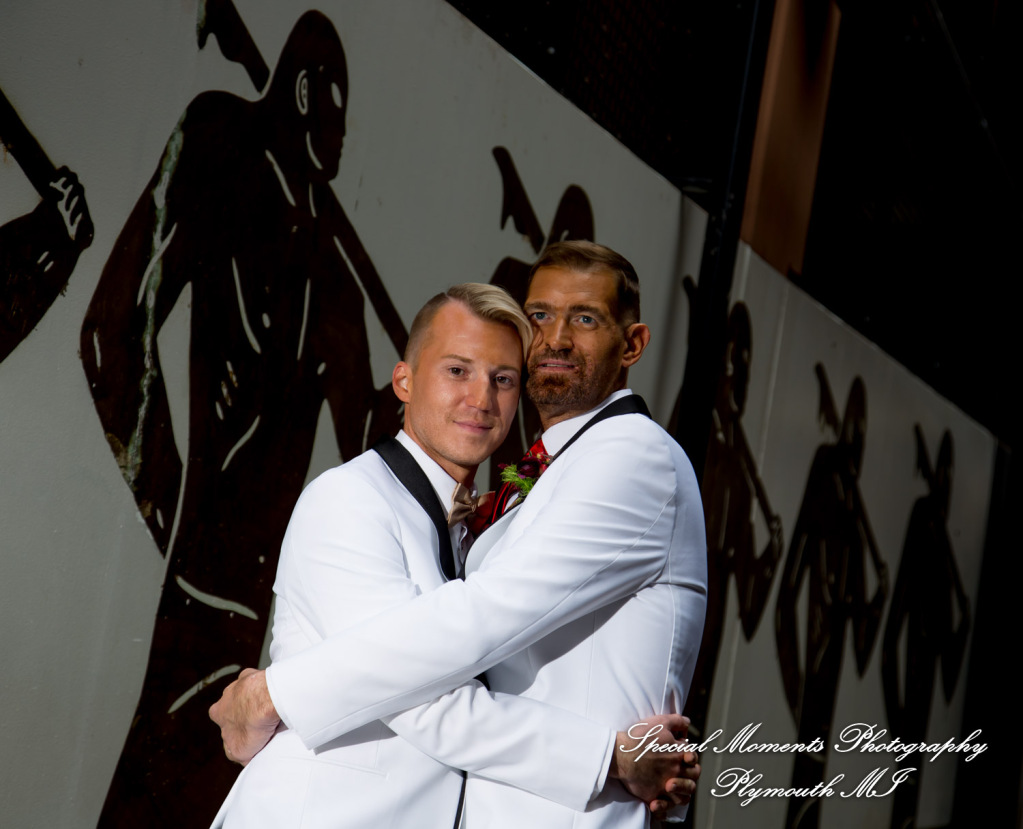 Scot & Eric at Masonic Temple Detroit MI LGBTQ wedding photography