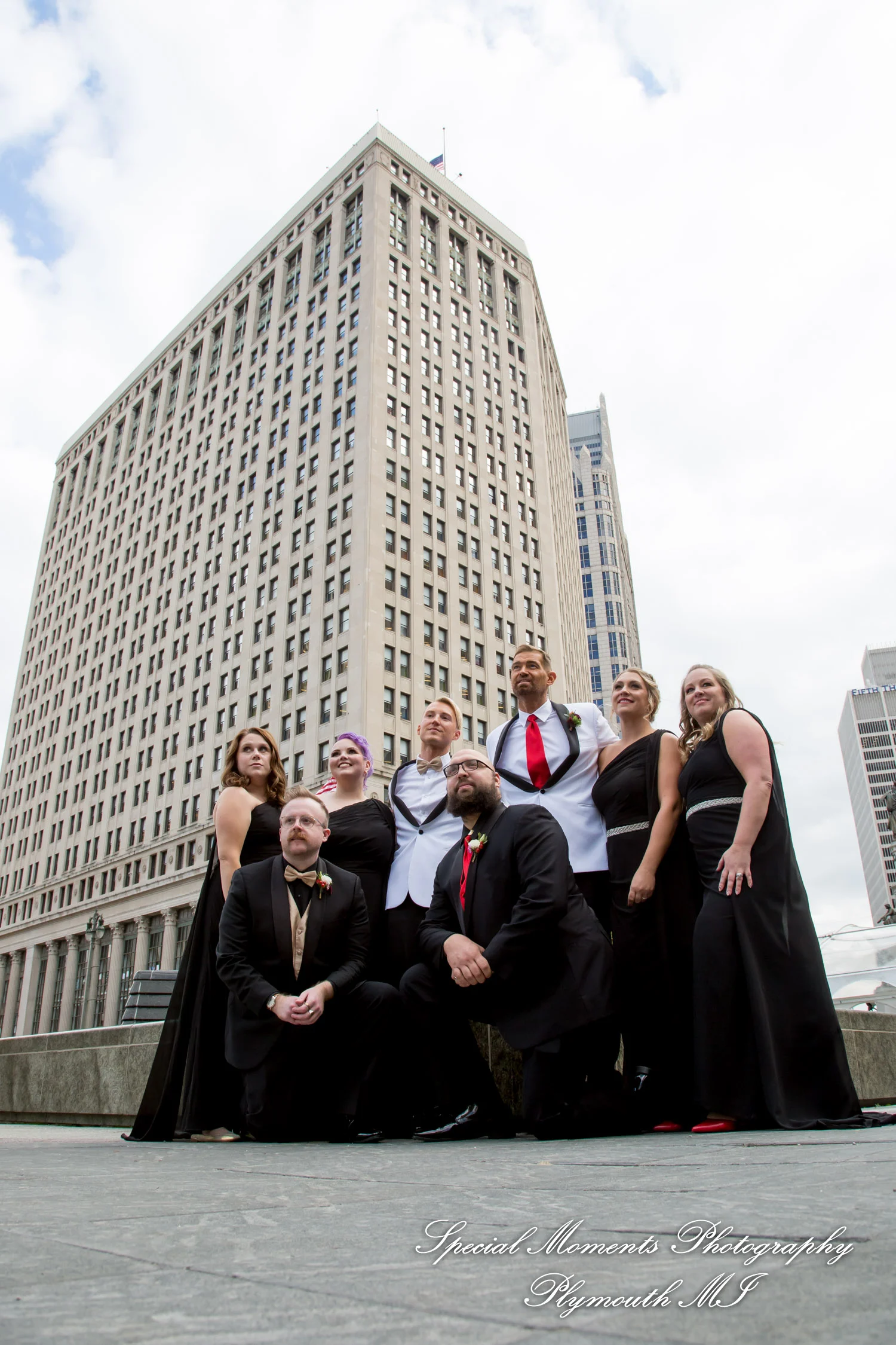 Masonic Temple Detroit MI wedding photograph