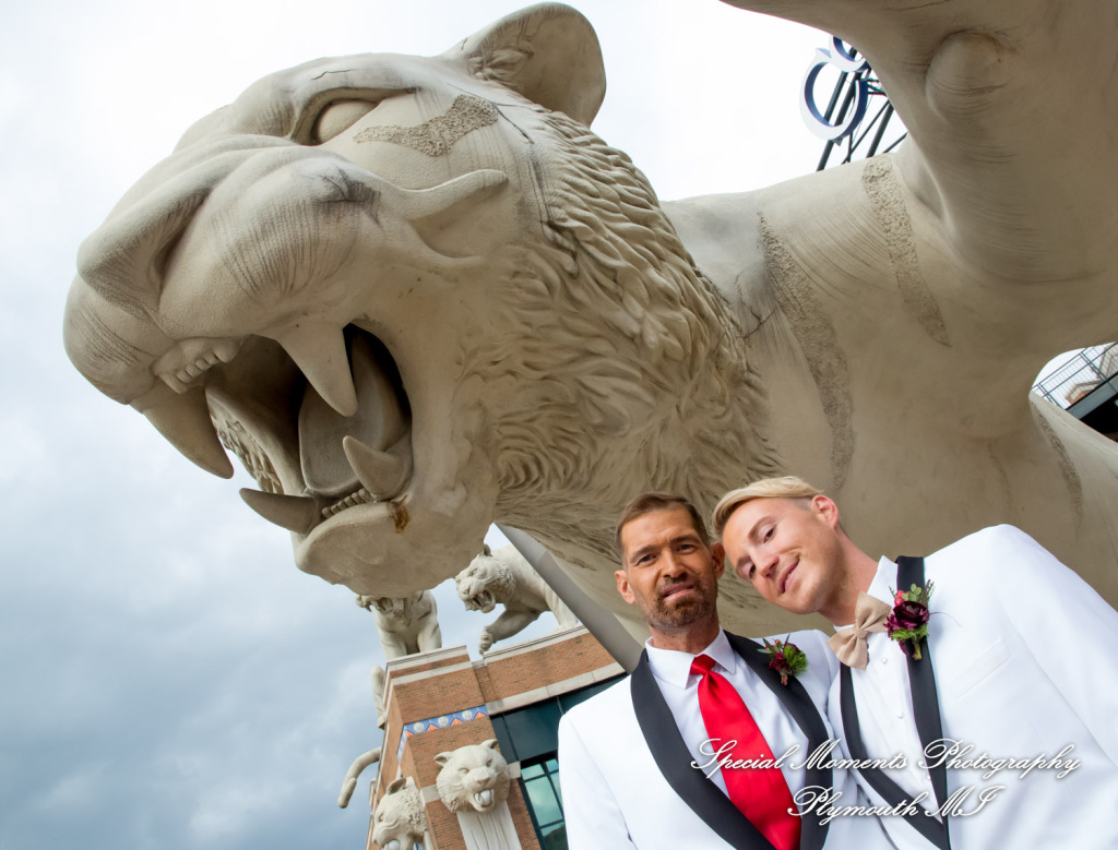 Scot & Eric at Masonic Temple Detroit MI LGBTQ wedding photography