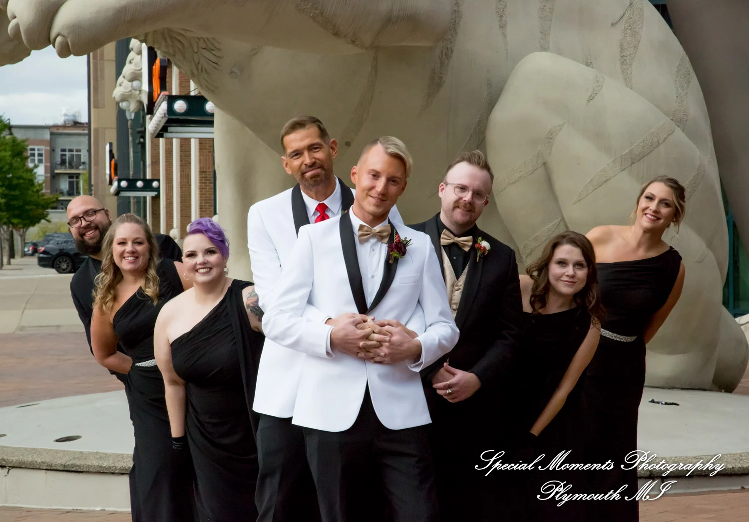 Masonic Temple Detroit MI wedding photograph