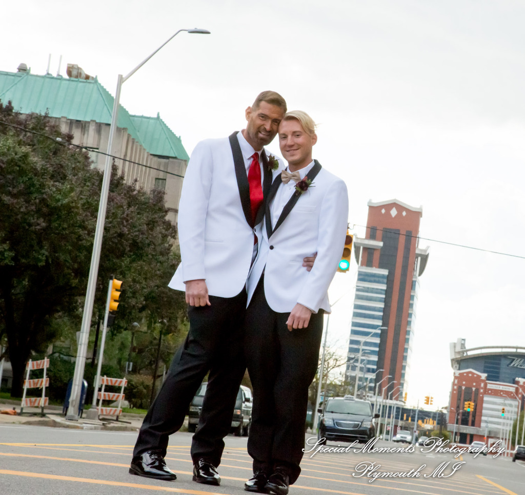 Scot & Eric at Masonic Temple Detroit MI LGBTQ wedding photography