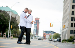 Scot & Eric at Masonic Temple Detroit MI LGBTQ wedding photography
