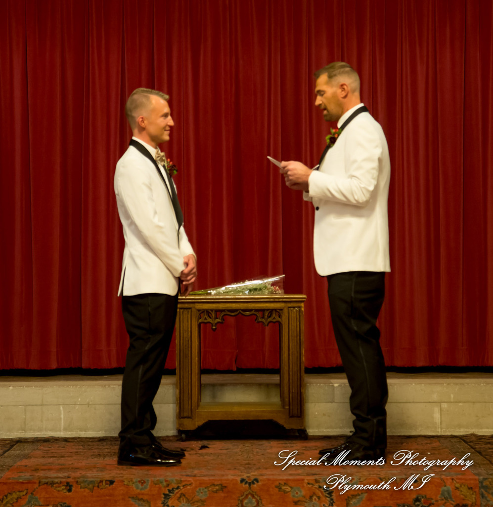 Scot & Eric at Masonic Temple Detroit MI LGBTQ wedding photography