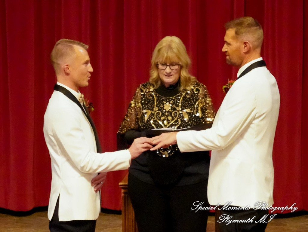 Scot & Eric at Masonic Temple Detroit MI LGBTQ wedding photography