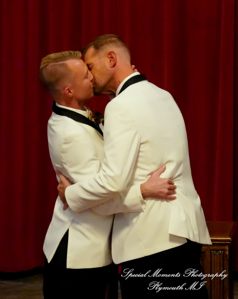Scot & Eric at Masonic Temple Detroit MI LGBTQ wedding photography