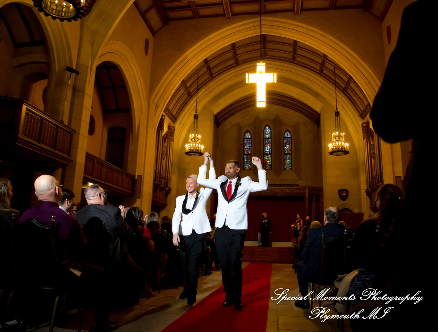 Masonic Temple Detroit MI wedding photograph