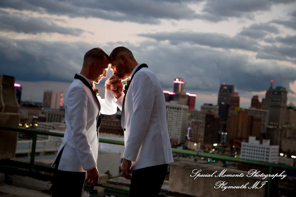 Scot & Eric at Masonic Temple Detroit MI LGBTQ wedding photography