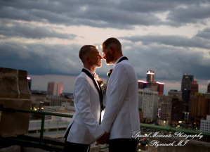 Scot & Eric at Masonic Temple Detroit MI LGBTQ wedding photography