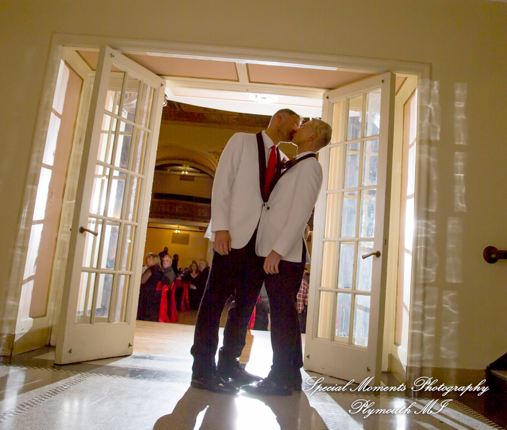 Scot & Eric at Masonic Temple Detroit MI LGBTQ wedding photography