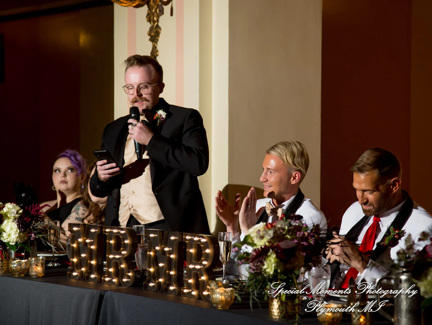 Masonic Temple Detroit MI wedding photograph