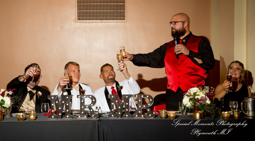 Scot & Eric at Masonic Temple Detroit MI LGBTQ wedding photography