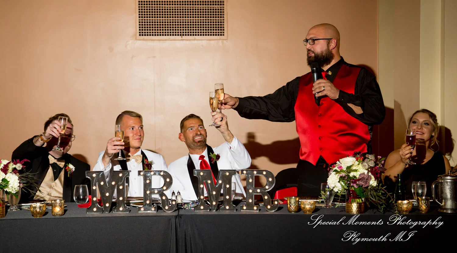 Masonic Temple Detroit MI wedding photograph