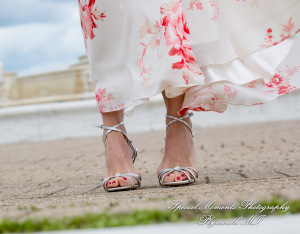 Melissa & Philip at Belle Isle Fountain Detroit MI engagement photography