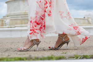 Melissa & Philip at Belle Isle Fountain Detroit MI engagement photography