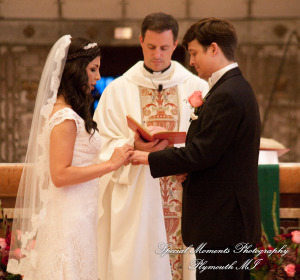 Katherine & Dave at St. Clare of Montefalco Grosse Pointe Park MI wedding photography