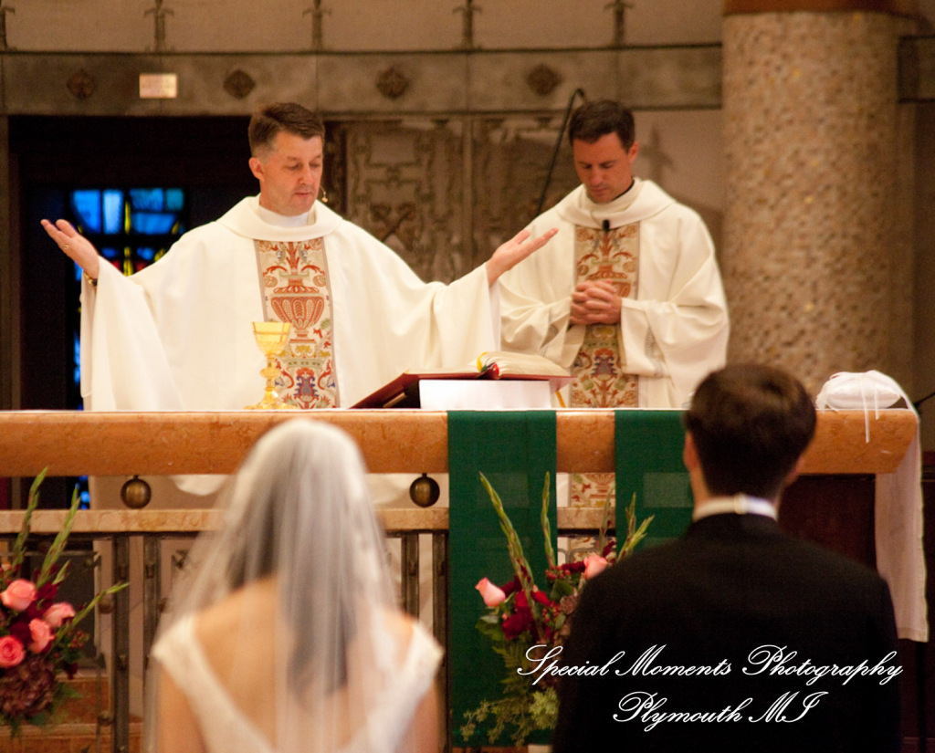 Katherine & Dave at St. Clare of Montefalco Grosse Pointe Park MI wedding photography