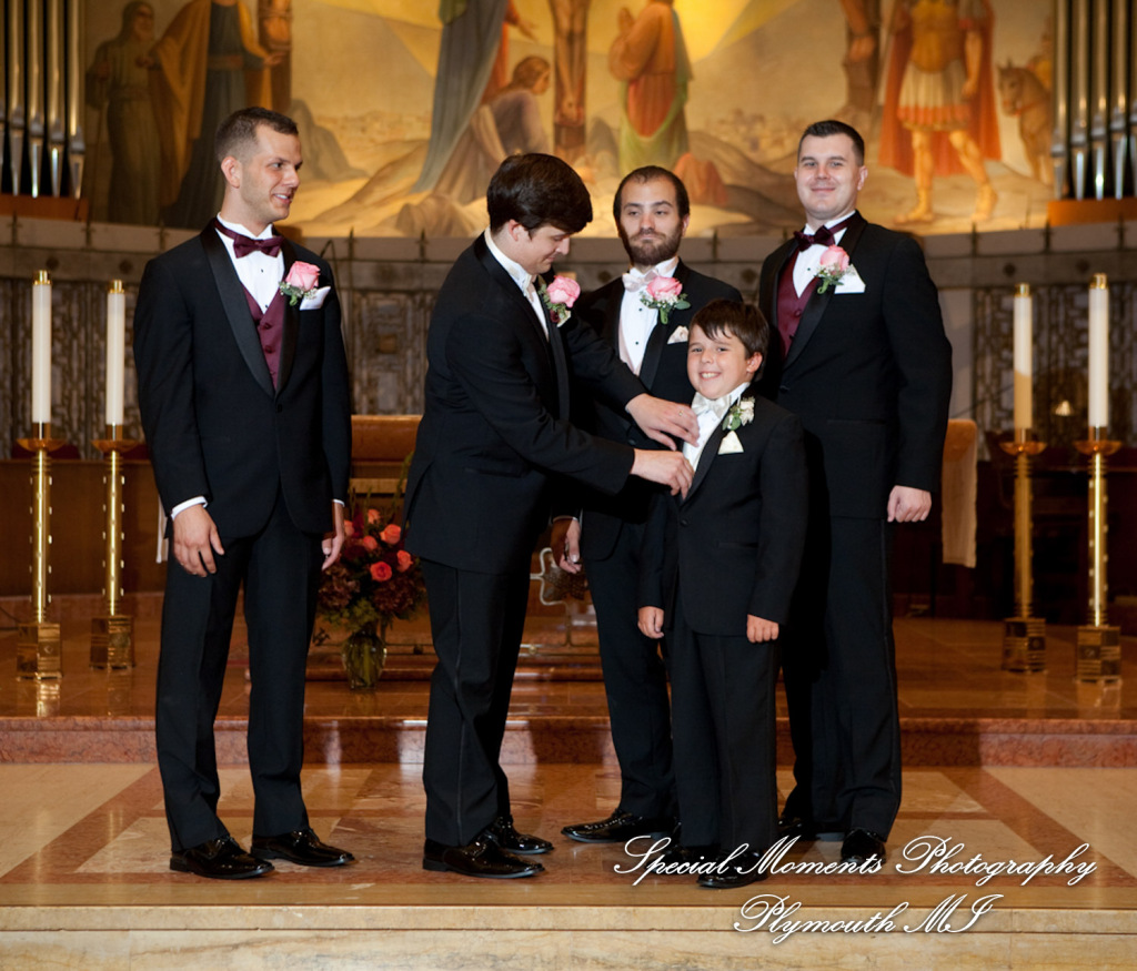 Katherine & Dave at St. Clare of Montefalco Grosse Pointe Park MI wedding photography