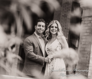 Melissa & Philip at Belle Isle Fountain Detroit MI engagement photography